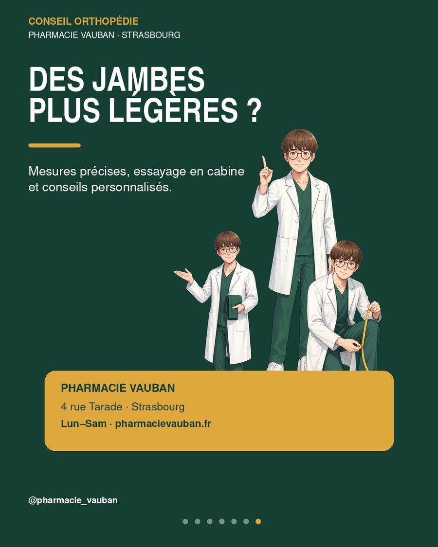 Prise de mesures de contention en cabine à la Pharmacie Vauban à Strasbourg