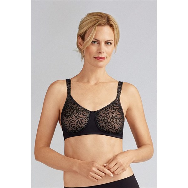 Amoena Annet — soutien-gorge post-mastectomie noir/peau