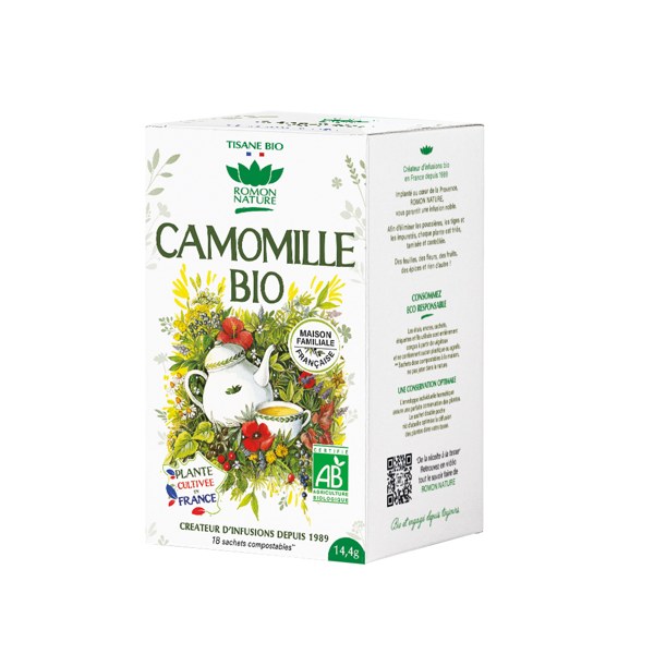 Romon Nature tisane camomille bio — 18 sachets