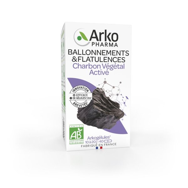 Arkogélules® BIO Charbon Végétal Activé — 40 gélules