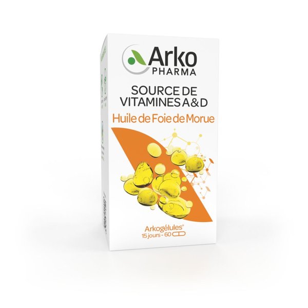 Arkogélules® Huile de Foie de Morue — 60 capsules