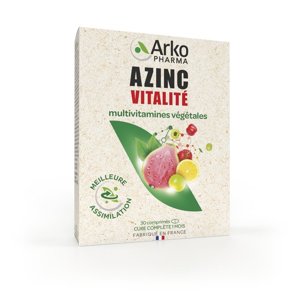 Azinc® Vitalité multivitamines végétales — 30 gélules