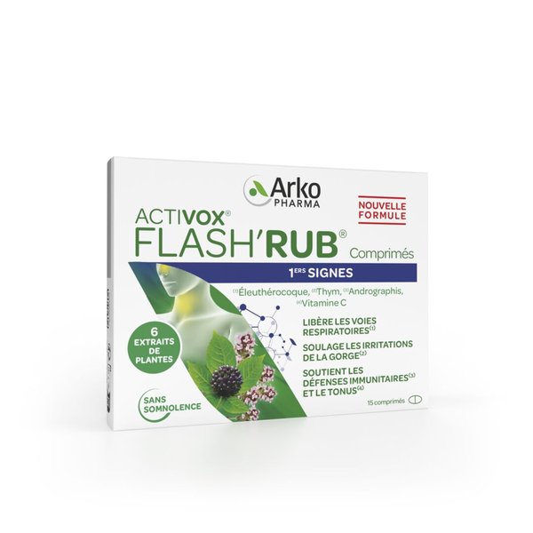 Activox® Flash'Rub® Comprimés 1ers signes — 15 capsules