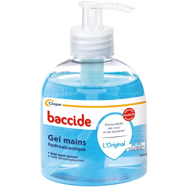 Baccide gel main 30 ml bleu pres 50