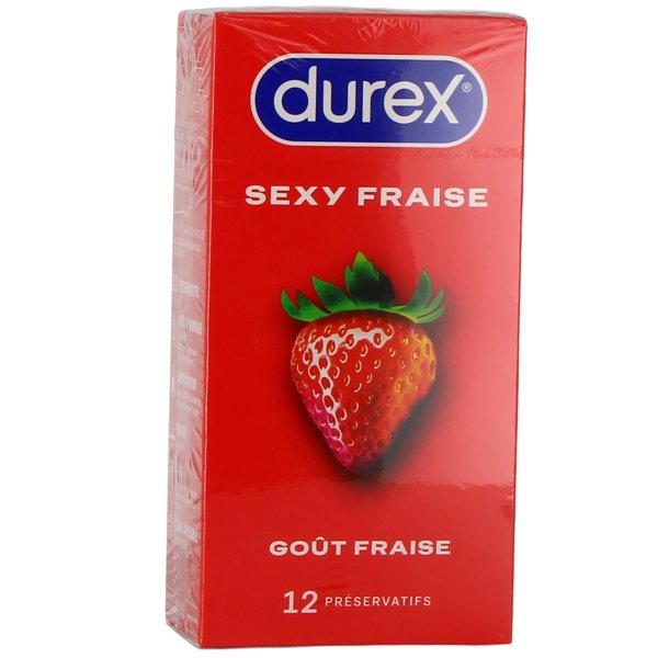 Preserv durex sexy fraise x12
