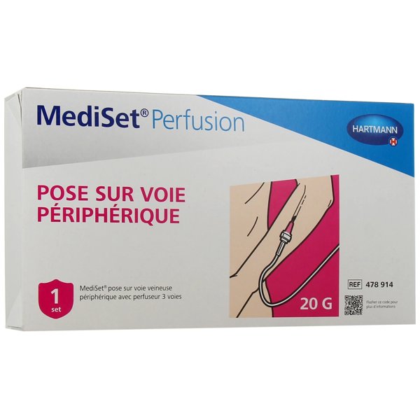 Mediset perf pose voie vein periph