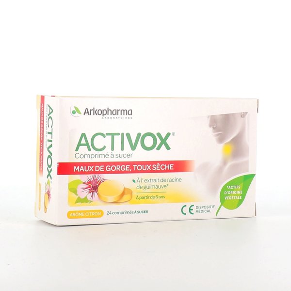Activox citron comprimés sucer 24