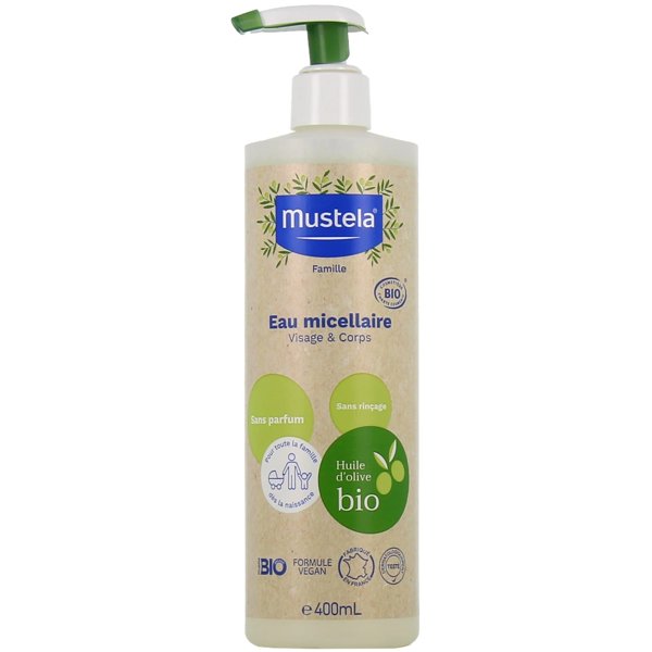 Mustela eau micellaire bio 400 ml