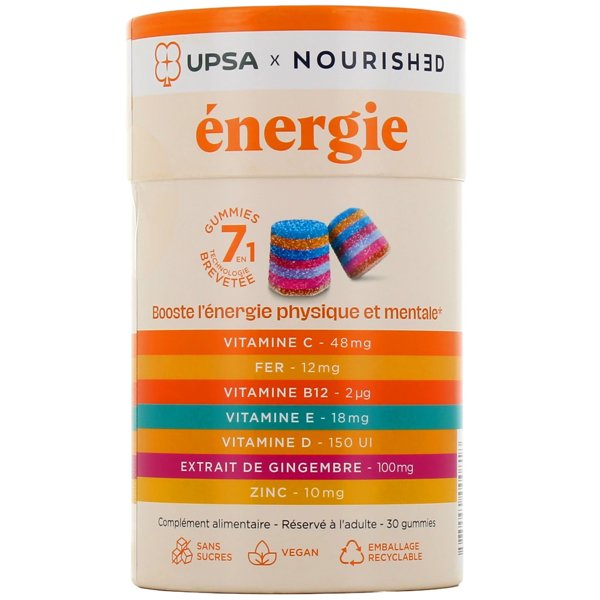Upsa nourish énergie 7en1 GUMMIE30