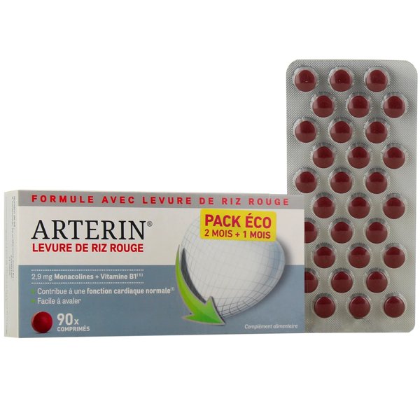 Arterin lev riz rouge 2,9 mg comprimés 90