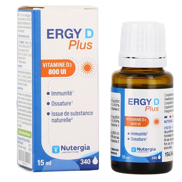 ERGY D PLUS 800UI GTTE BUV 15ML