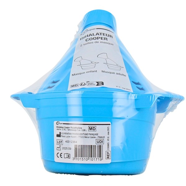 COOPER INHALATEUR BLEU/BLANC