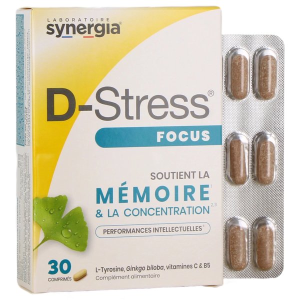Synergia d-stress focus comprimés 30