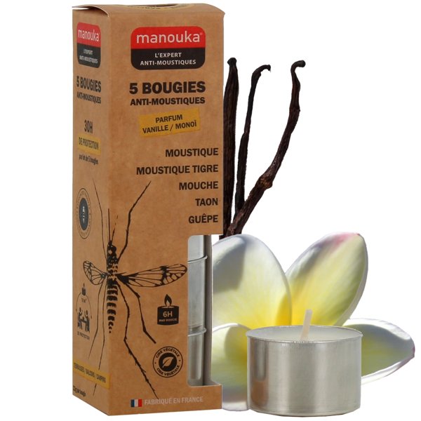 Manouka bougie a/moustic x5
