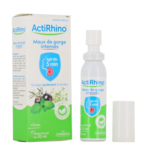 Actirhino maux gorge intense 30 ml