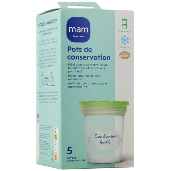 Mam pot conservation 120 ml x5