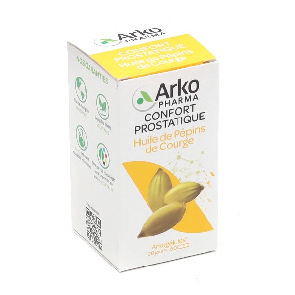 Arkogélules huile de pépins de courge bio — 180 capsules