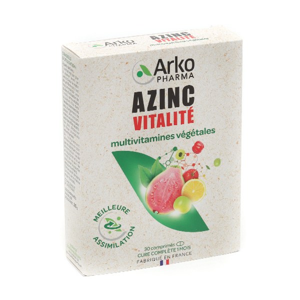 Arkopharma Azinc Vitalité — multivitamines végétales — comprimés