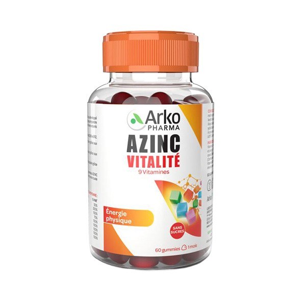 Arkopharma Azinc Vitalité — gummies 9 vitamines
