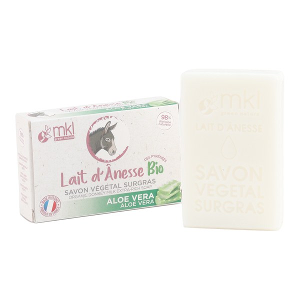 MKL Savon surgras au lait d'ânesse bio — aloe vera — 100 g