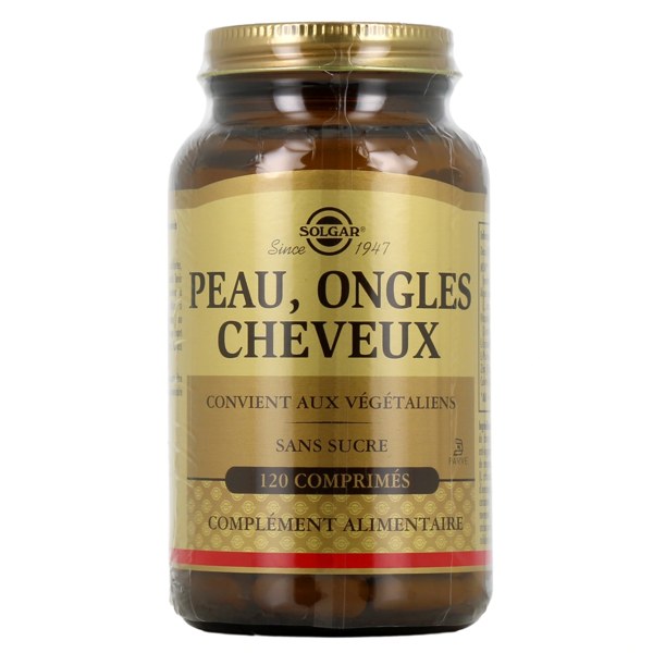 Solgar Peau, Ongles & Cheveux — 120 comprimés