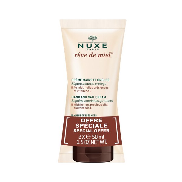 Nuxe Rêve de Miel Crème Mains et Ongles — lot de 2 × 50 ml