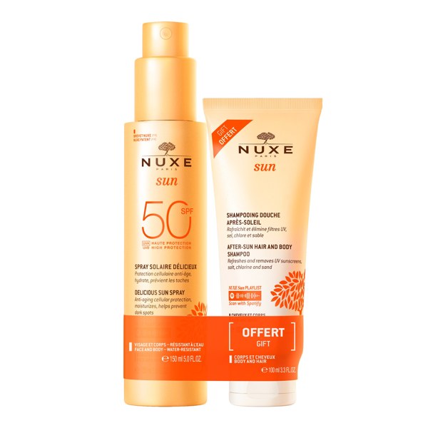 Nuxe Sun Spray Fondant Haute Protection SPF50 + Shampooing Douche Après-Soleil 100 ml