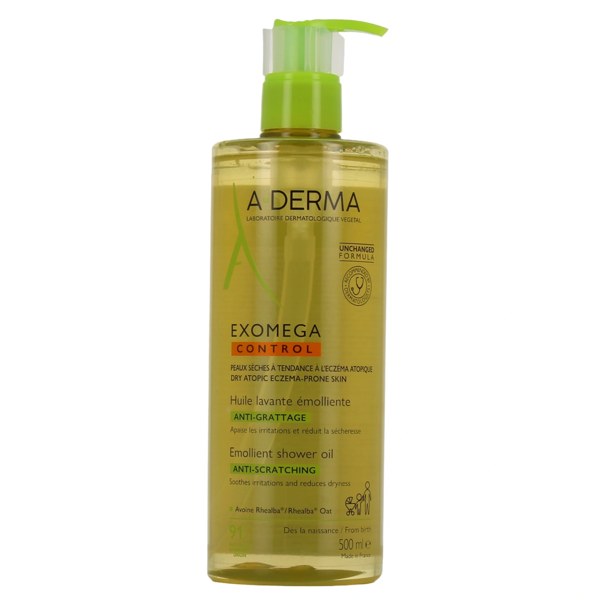 A-Derma Exomega Control Huile lavante émolliente — 500 ml