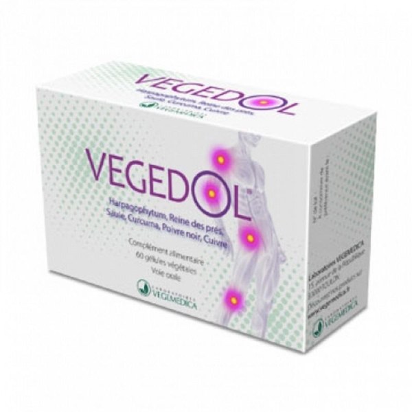 Vegemedica Vegedol complément alimentaire — boîte de 60 gélules