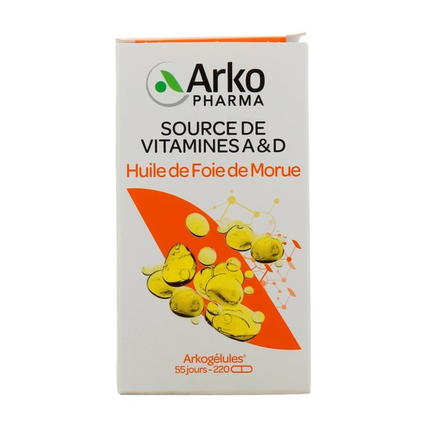 Arkogélules® Huile de Foie de Morue — 220 capsules