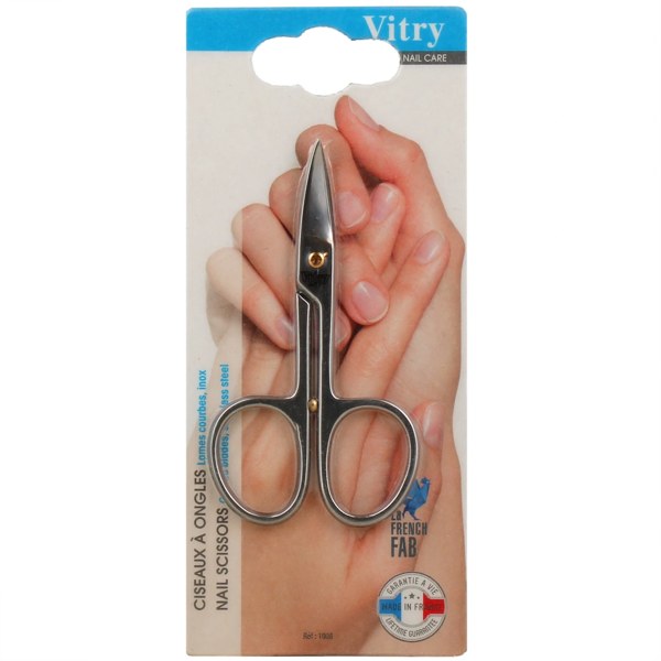 Ciseaux à ongles Vitry inox — lames courbes