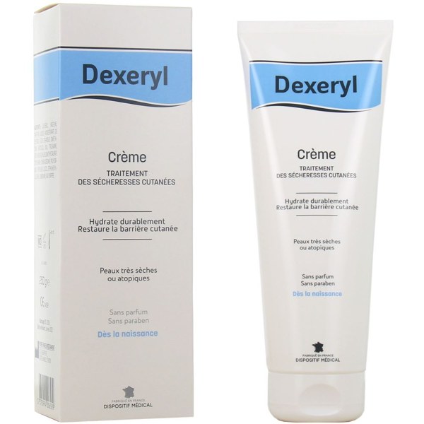 Dexeryl crème émolliente peaux sèches — tube de 250 g