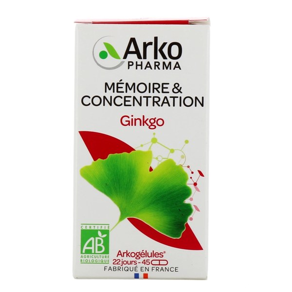Arkogélules® BIO Ginkgo — 45 gélules