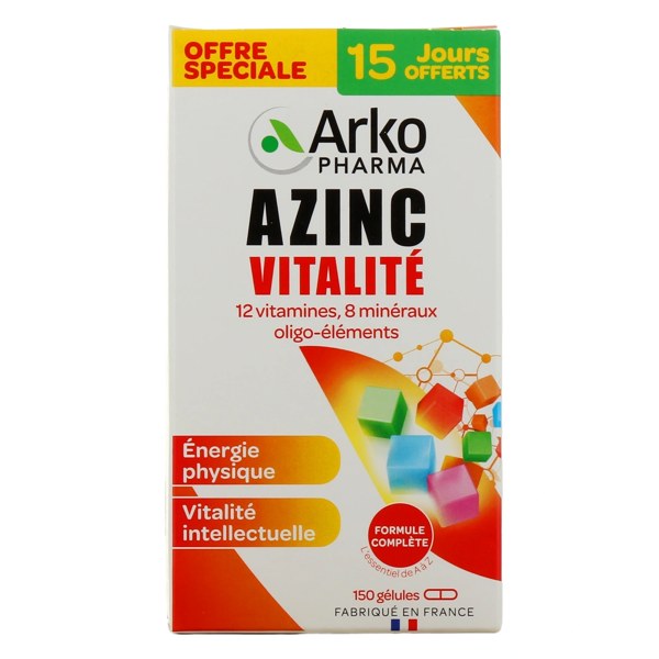 Azinc® Vitalité multivitamines végétales — 30 gélules