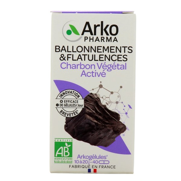 Arkogélules® BIO Charbon Végétal Activé — 40 gélules