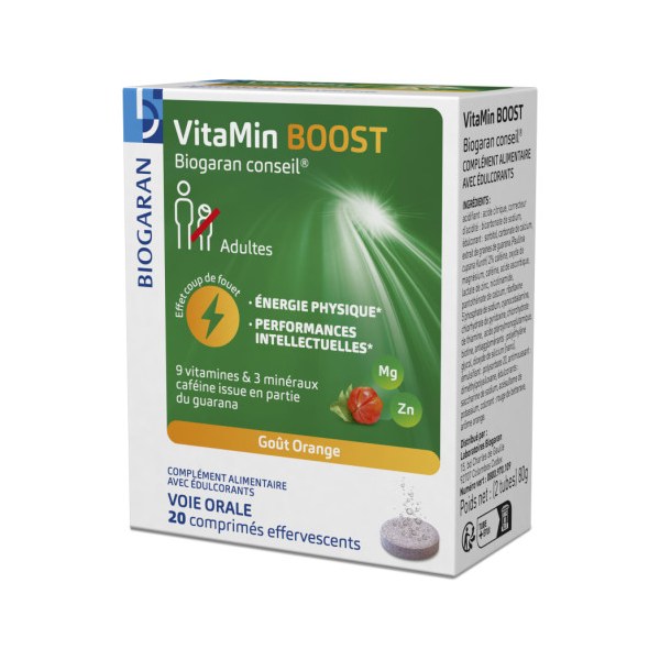 VitaMin Boost Biogaran Conseil — 20 comprimés effervescents