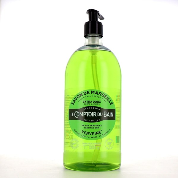 Le Comptoir du Bain Savon liquide de Marseille — verveine — 1 L