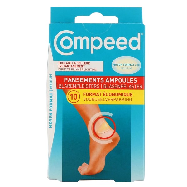 Compeed pansements ampoules format moyen — boîte de 10
