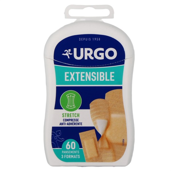Urgo Extensible pansements prédécoupés — boîte de 60