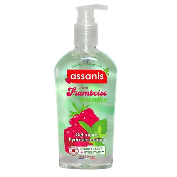 Assanis Pocket gel hydroalcoolique framboise-menthe — 250 ml