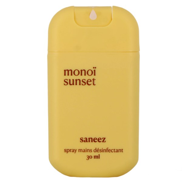 Saneez spray mains désinfectant Monoï Sunset — 30 ml