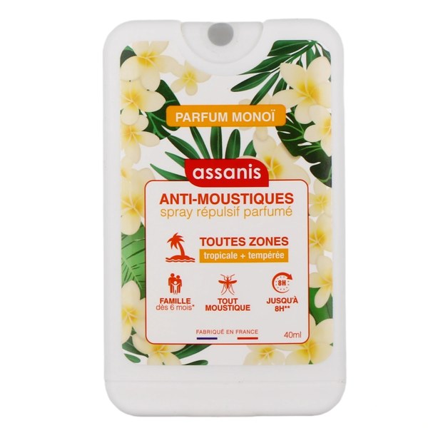 Assanis spray anti-moustiques Monoï — 40 ml