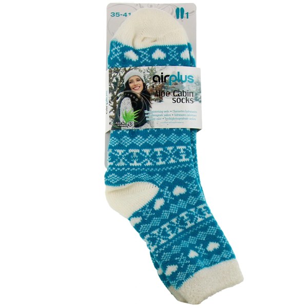 Airplus Aloe Cabin chaussettes motif cœur — bleu