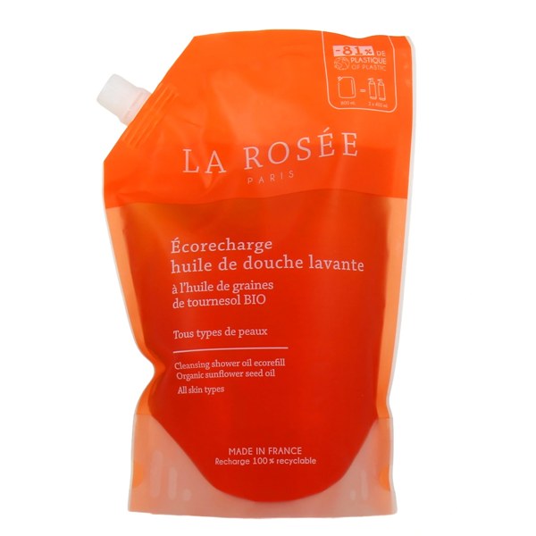 La Rosée Huile de douche lavante et nourrissante — recharge — 800 ml