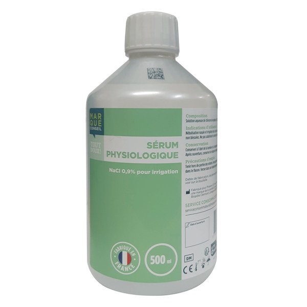 Marque Conseil sérum physiologique — flacon 500 ml