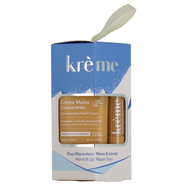 Krème Coffret Duo Réparateur — crème mains + baume à lèvres