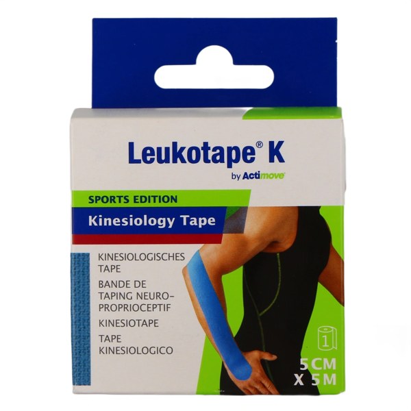 BSN Medical Leukotape K bande de kinésiologie bleue — 5 cm × 5 m