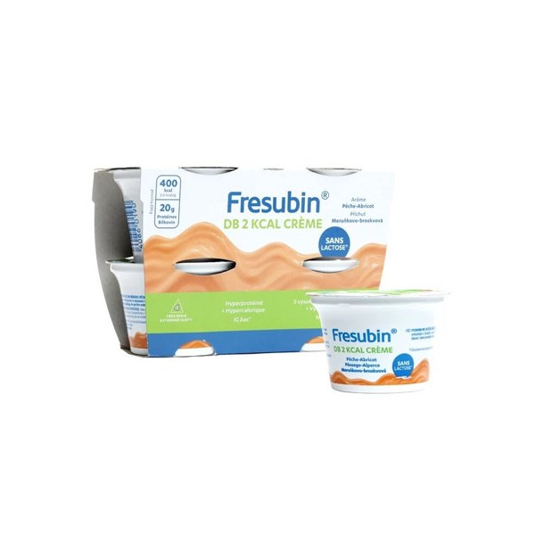 Fresenius Kabi Fresubin DB crème pêche-abricot — 4 pots de 200 g
