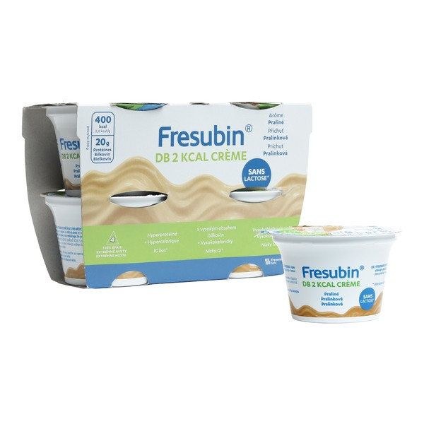 Fresenius Kabi Fresubin DB crème saveur praliné — lot de 4 × 200 g
