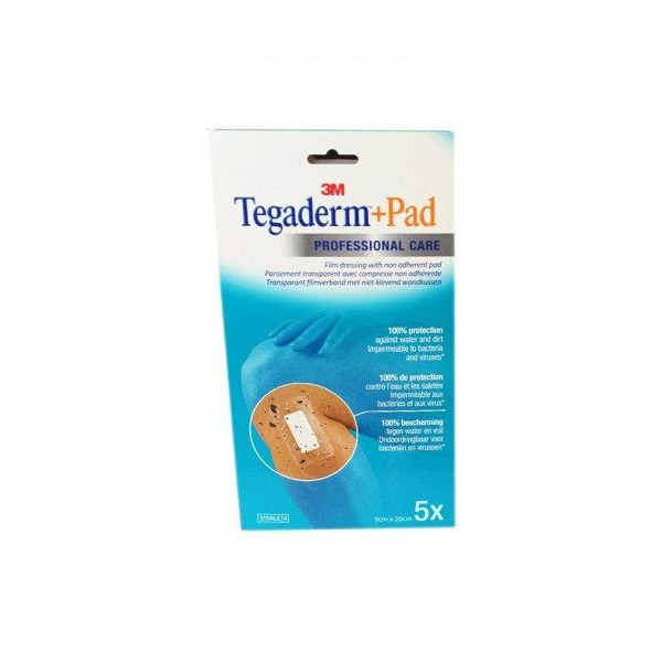 Pansements Tegaderm + Pad 9 × 20 cm — boîte de 5